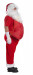 Costume di Babbo Natale con cappotto in pile: completo da 12 elementi e 4 accessori